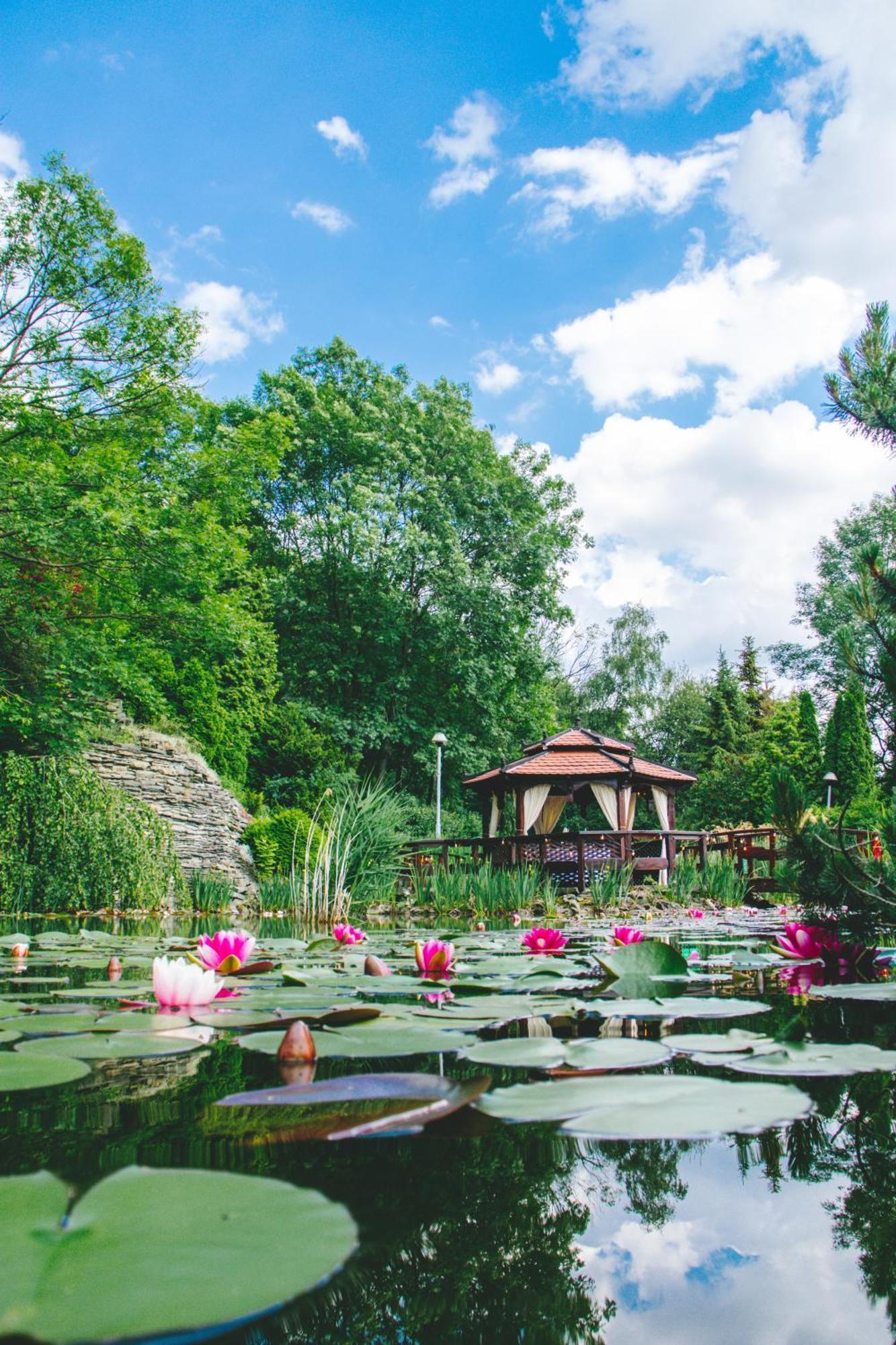 Hotel Belweder Ustron Exterior photo The Lotus Pond